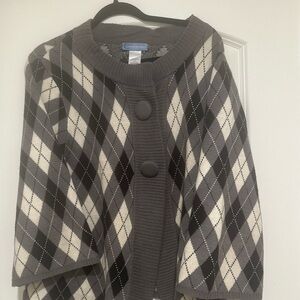 Black and Gray sweater.